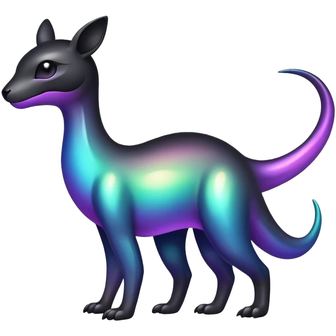 Iridescent gradient black dark fakemon-creature  emoji