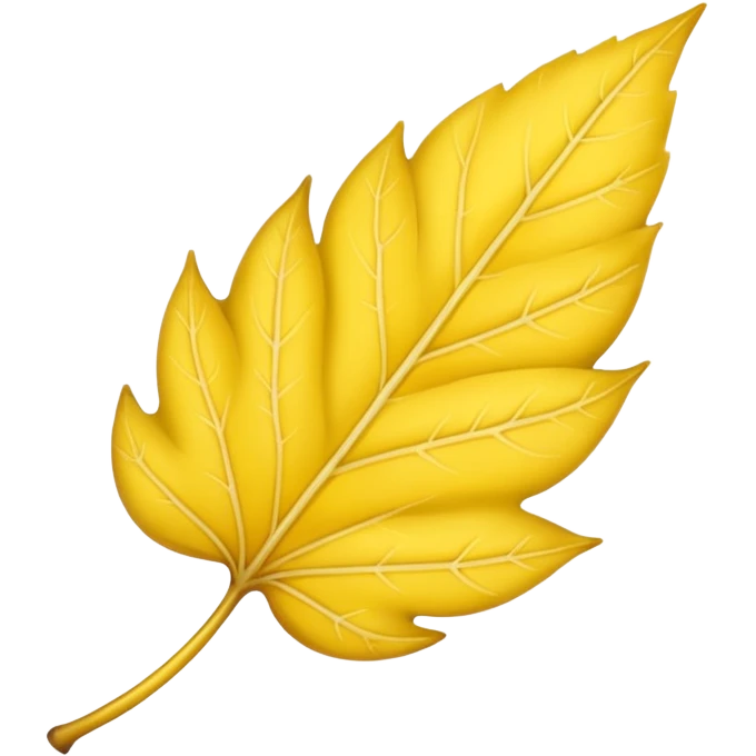 yellow lanceolate leaf  emoji