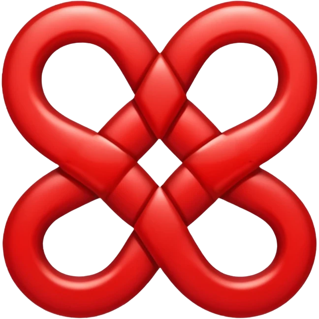 Red infinity symbol  emoji