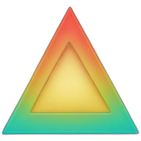 upside down triangle divided into three right side triangle emoji