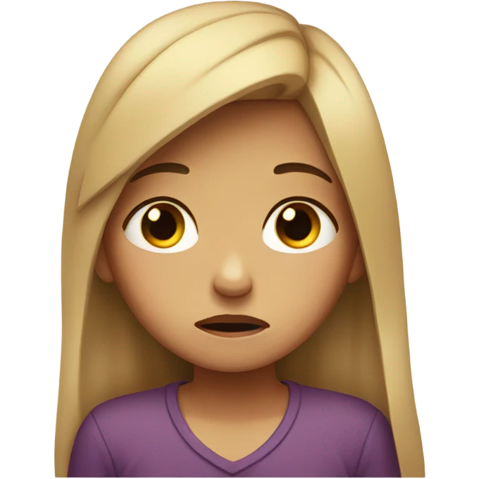 girl crying emoji