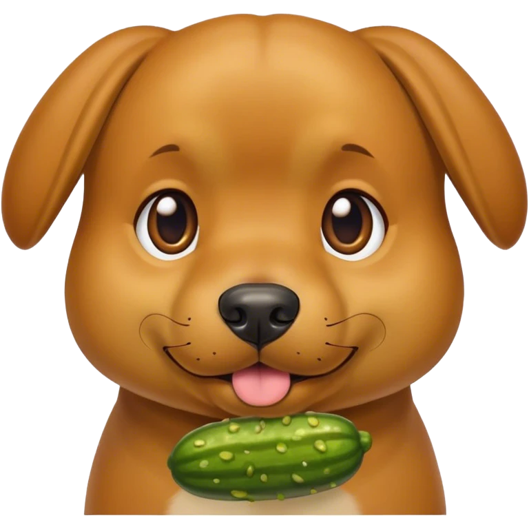 dog with pickles emoji