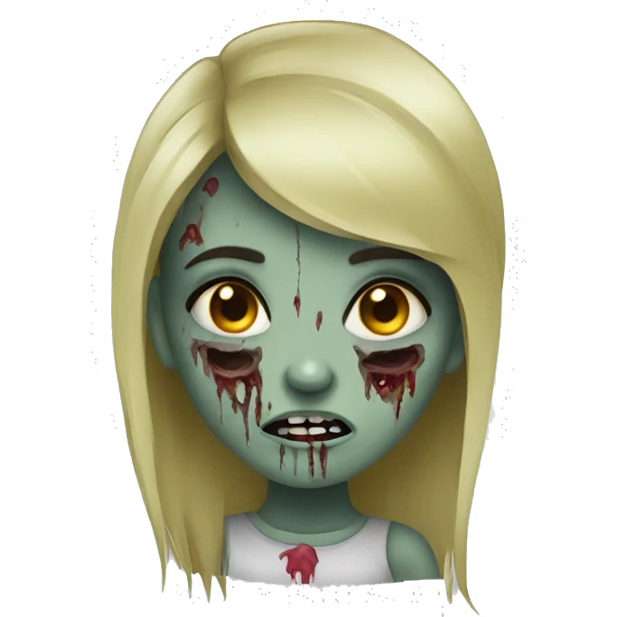 Girl zombie emoji