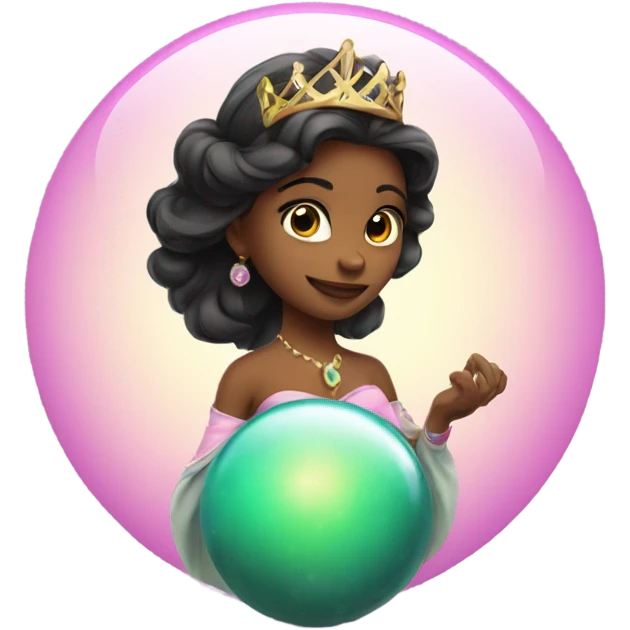 princess with a magic ball  emoji