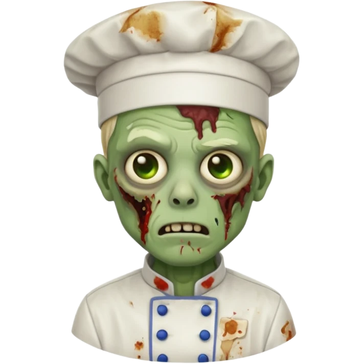 zombie wearing chef uniform emoji