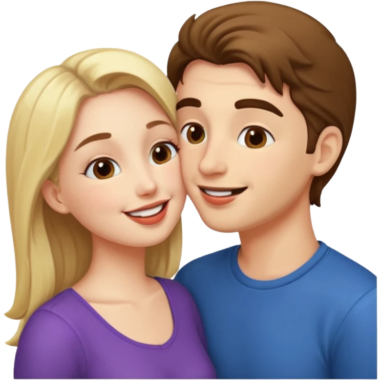 Couple kissing emoji