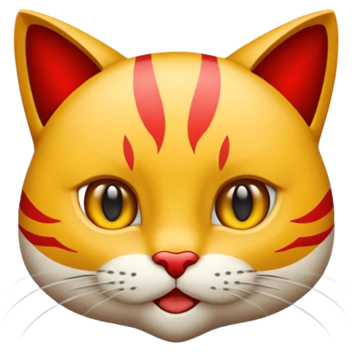 Создай эмодзи кота с красным сердцем в лапах emoji