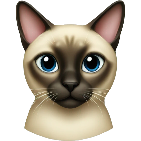 A Siamese cat in a Christmas tree emoji