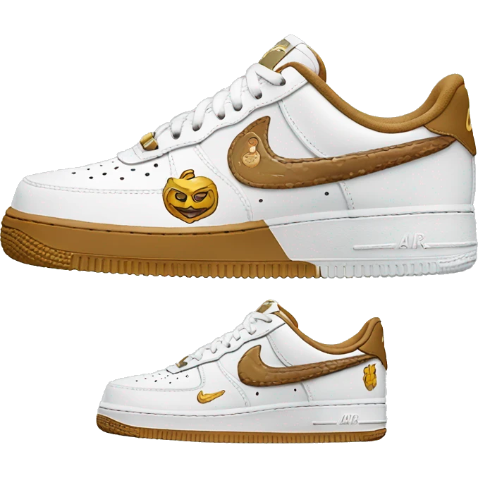 Nike Air force 1 sneakers with harry potter panting  emoji
