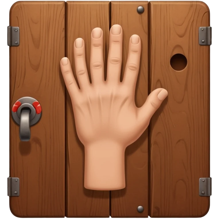 hand knock the door emoji