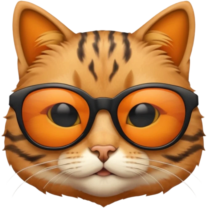 Cat wearing sunglasses emoji
