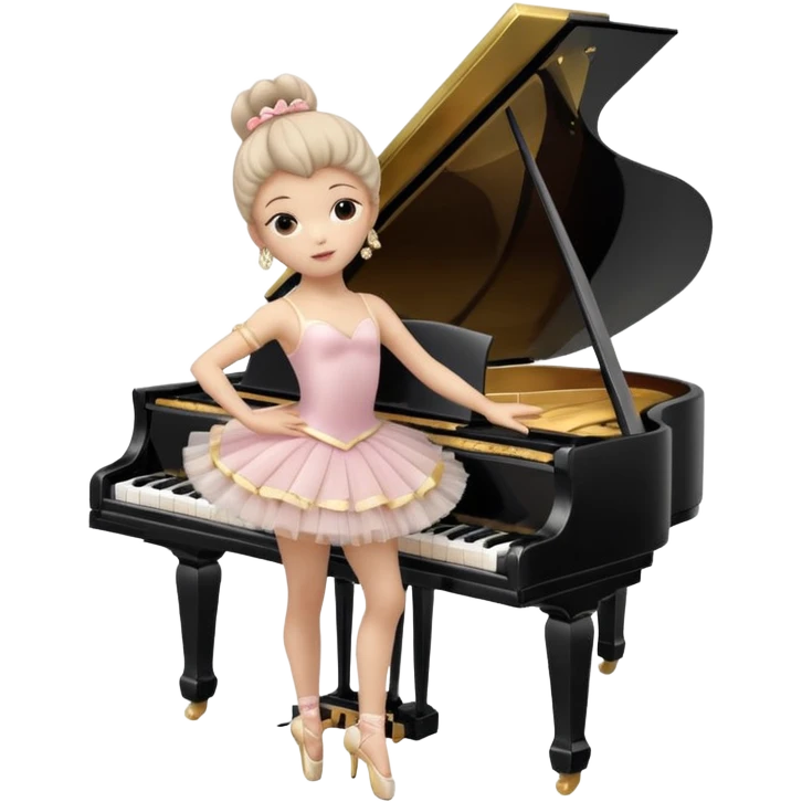 Piano Music Box with Dancer emoji