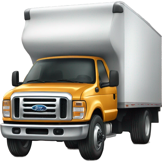 Ford truck with cargo trailer  emoji
