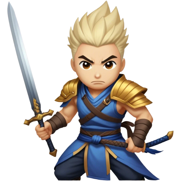league of legends skin yasuo angry with sword emoji