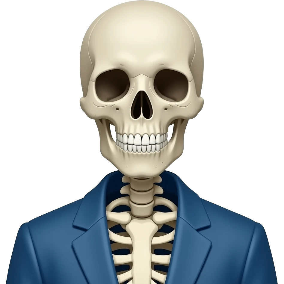 sans the skeleton with blue jacket emoji