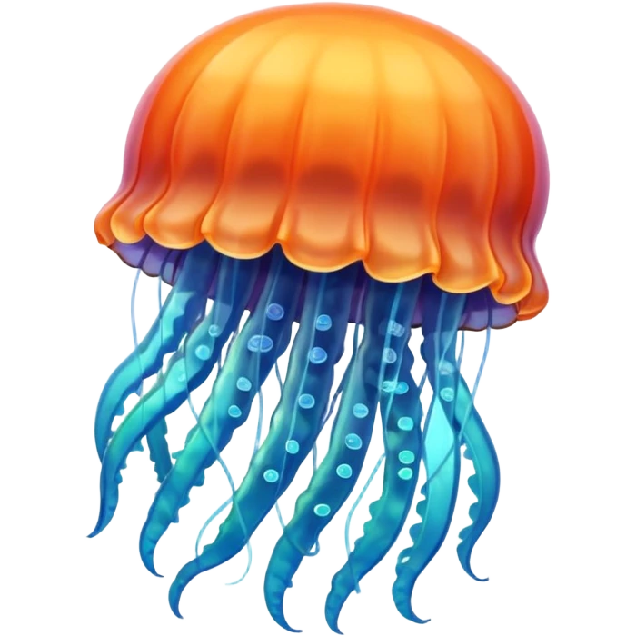 jellyfish with unique design and color but i want a simple one emoji