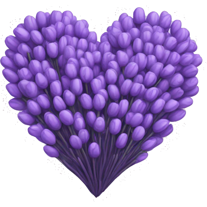 Lavender heart emoji