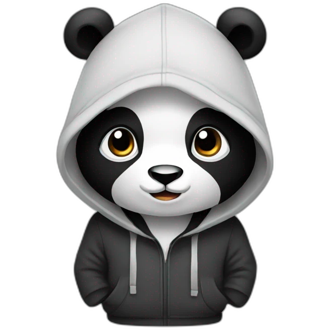 Panda in hoodie emoji