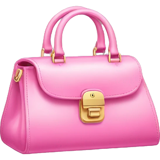 pink luxury hand bag emoji