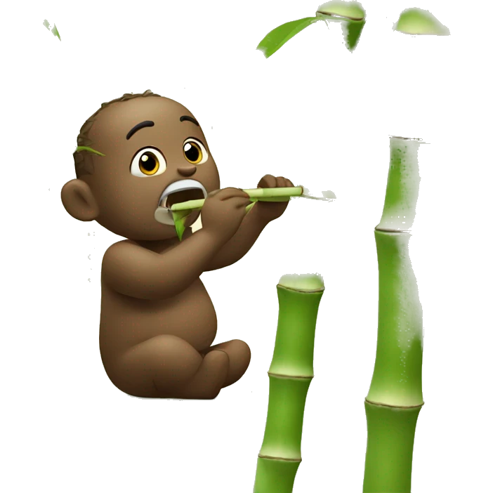 panta eating bamboo emoji