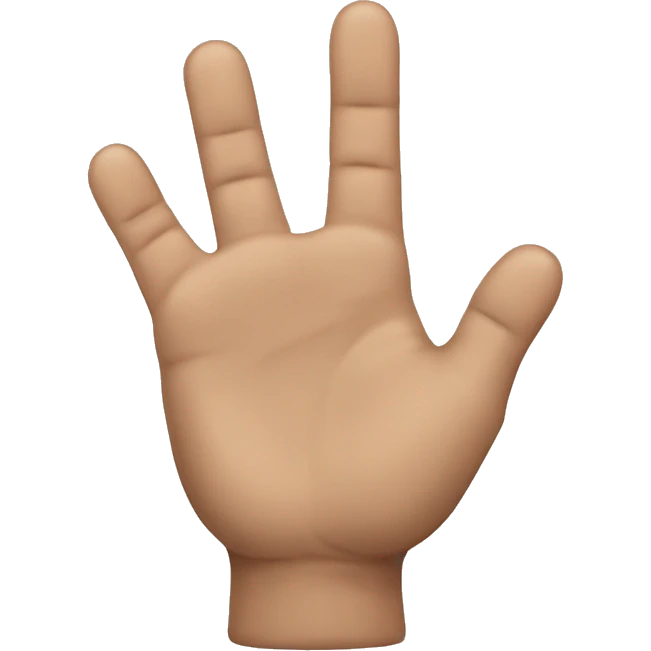 Hand die nur den kleinen Finger hoch hält  emoji