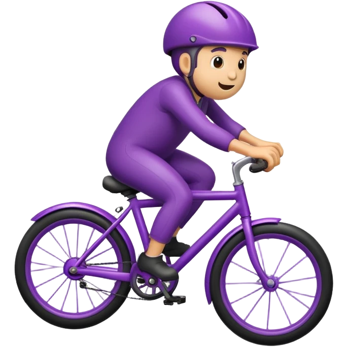 Egg plant riding a bike  emoji