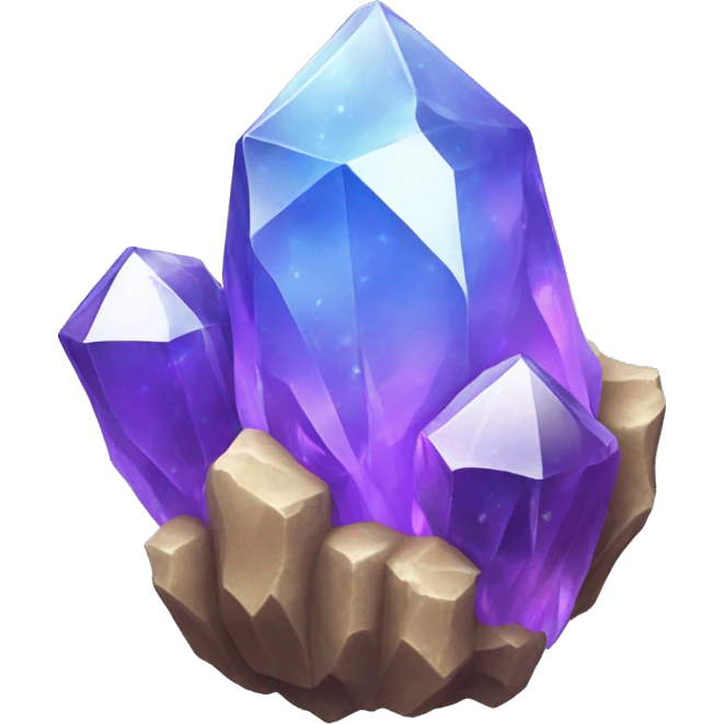 Raw magic crystal cluster emoji