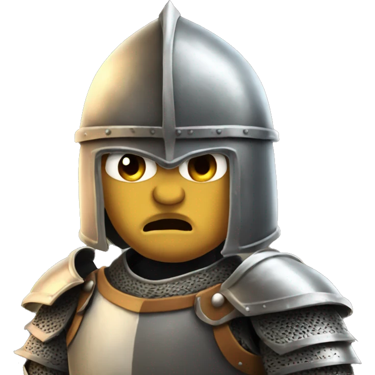 knight armor angry emoji