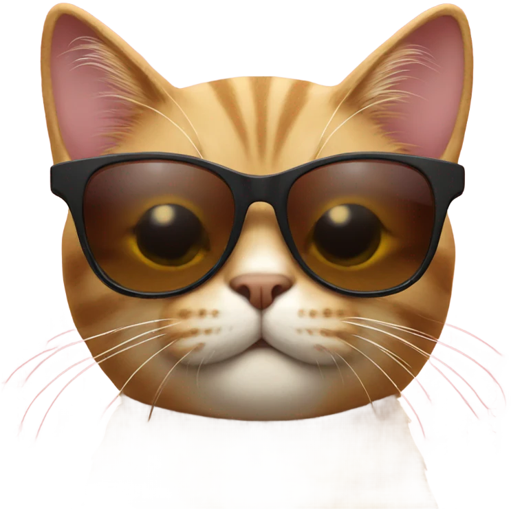 Cat with sunglasses emoji