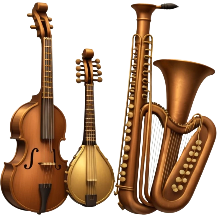 musical instruments from before the Common Era emoji