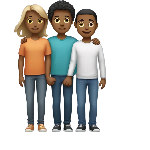 3 people holding hands emoji