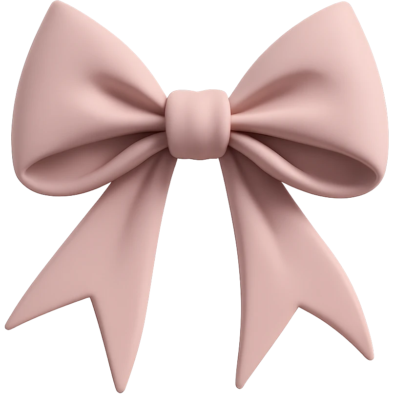 pink gothic bow emoji