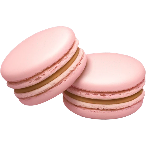 two light pink macaron emoji