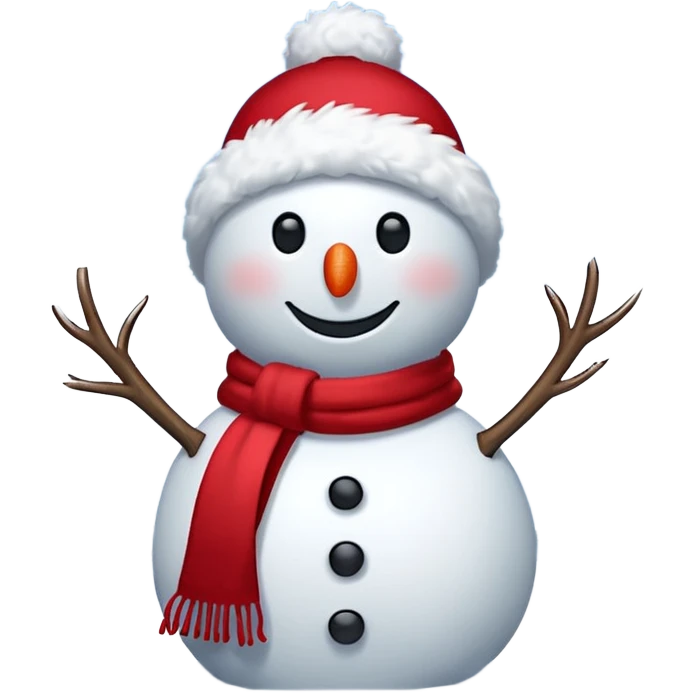 a snowman with the "S" logo and red scarf emoji