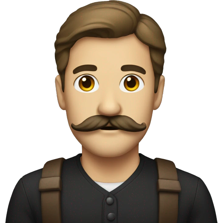 Handlebar mustache emoji