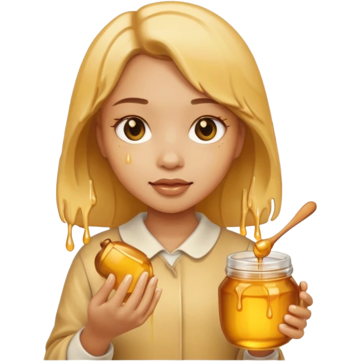 Honey and girl  emoji