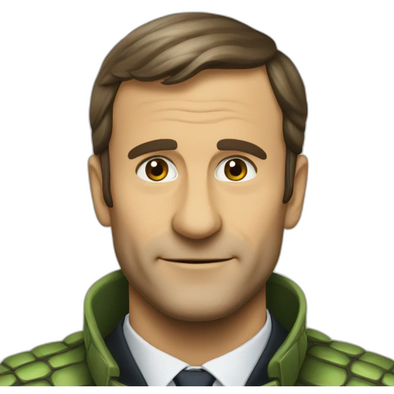 tortue sur macron emoji