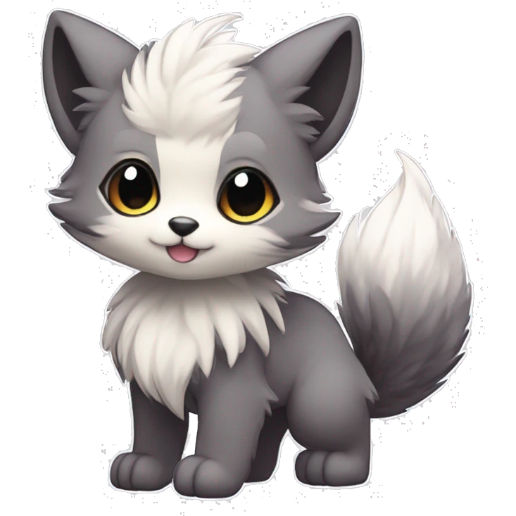 High quality Cute Cool Kawaii edgy Pretty Chibi Fantasy Fur-Sona Fakemon Animal Full Body emoji