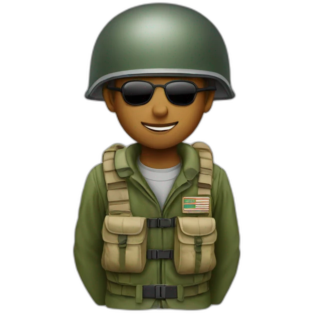 Parachutiste militaire emoji