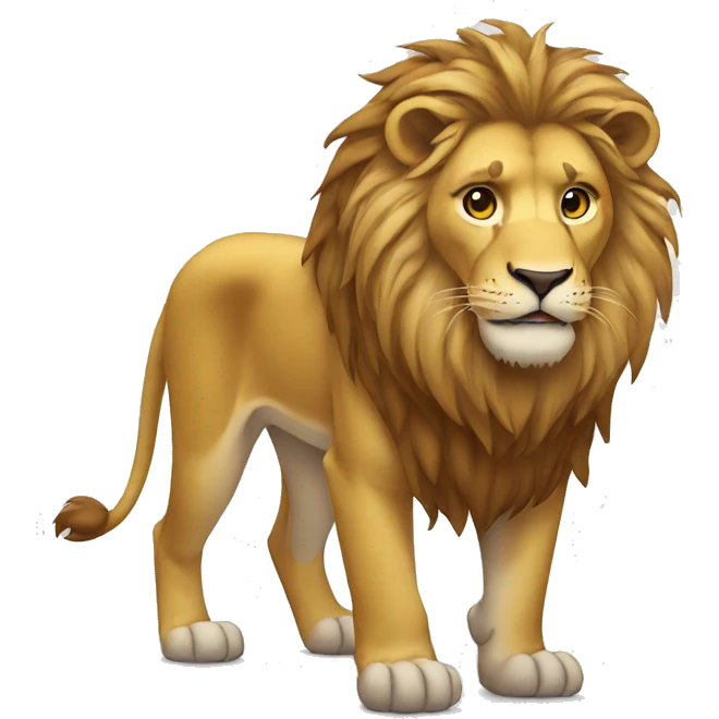 standing lion emoji