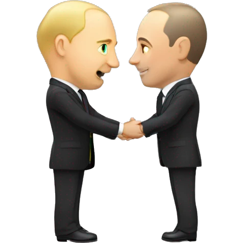 Putin hugging Zelenskyy  emoji