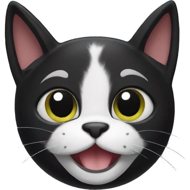 happy black cat emoji