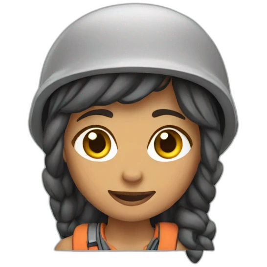 Rock climber woman emoji