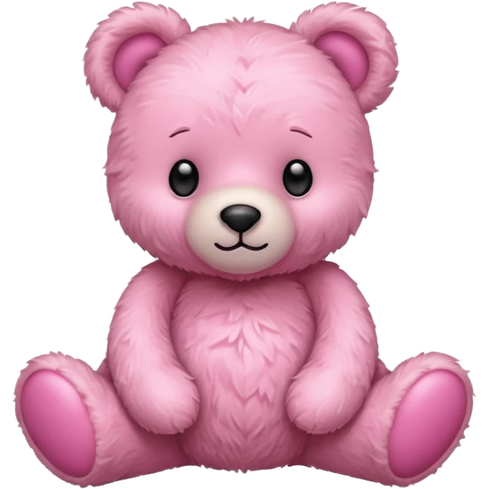 pink teddy bear cute emoji