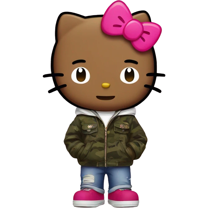 BAPE hello kitty emoji