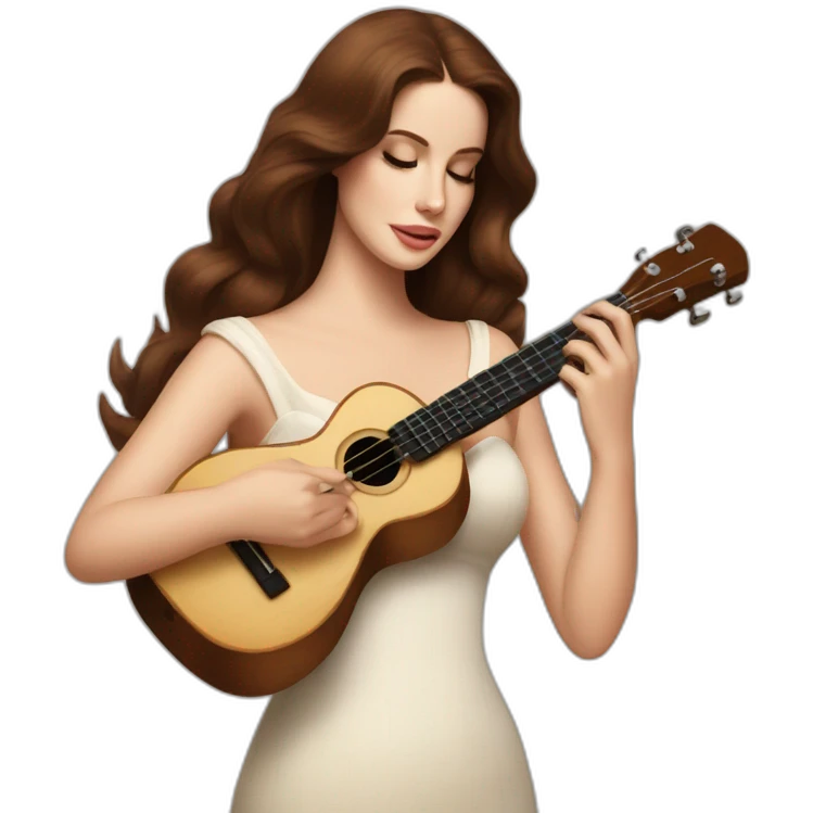 Lana del rey playing ukulele emoji