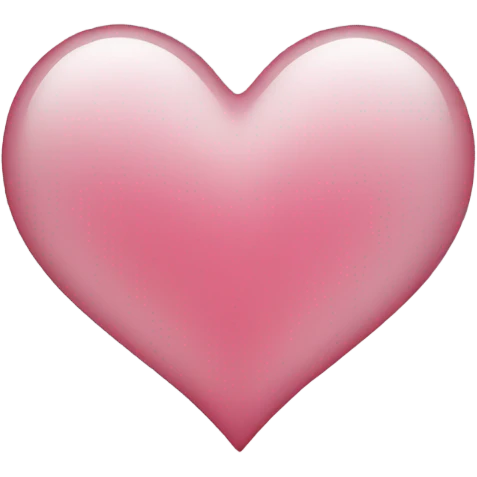 Clear heart emoji