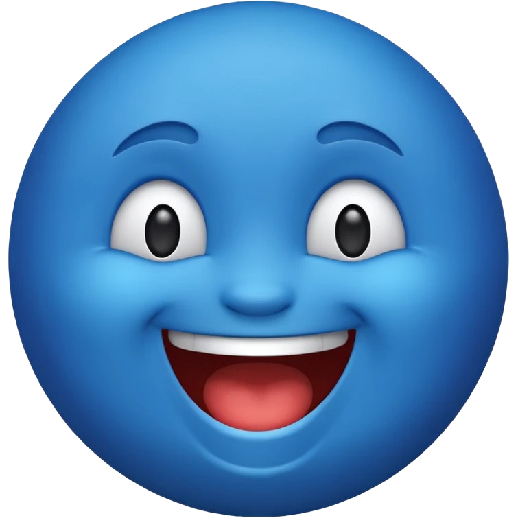 laughing blue emoji emoji