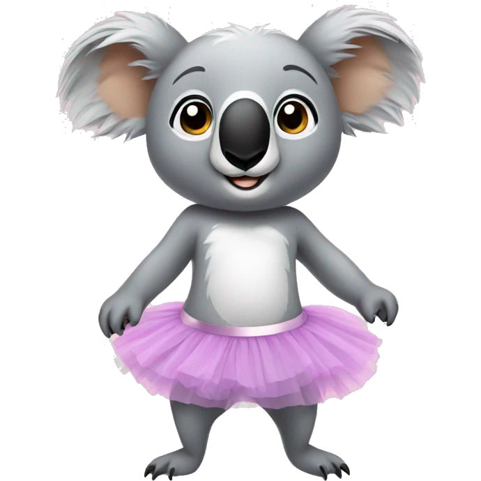 koala wearing a tutu emoji