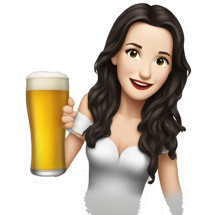 Natalia Oreiro drink beer emoji